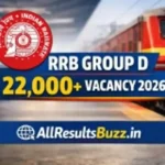 RRB Group D 2026 Notification 22000+ Vacancy Apply Online – AllResultsBuzz.in