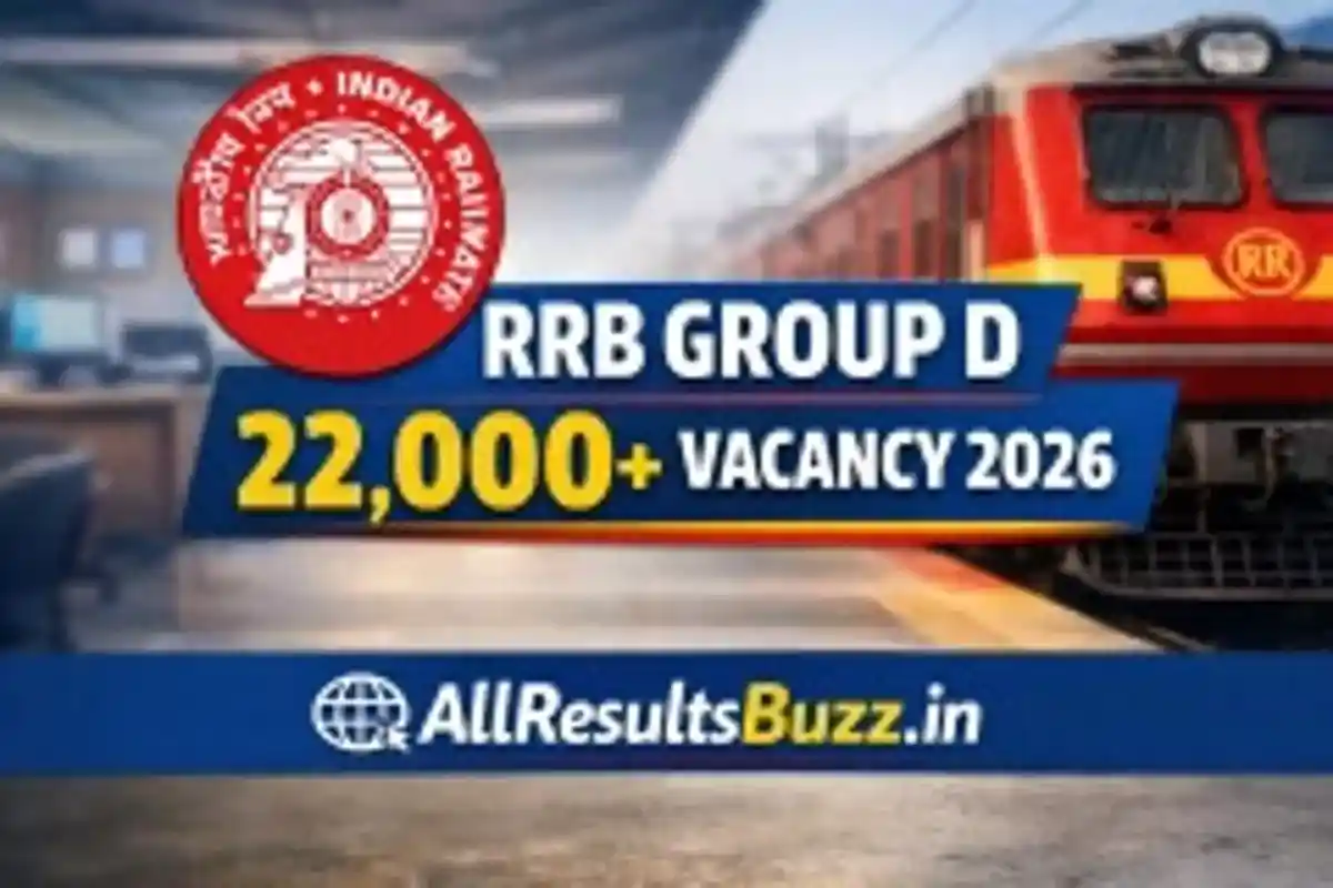 RRB Group D 2026 Notification 22000+ Vacancy Apply Online – AllResultsBuzz.in